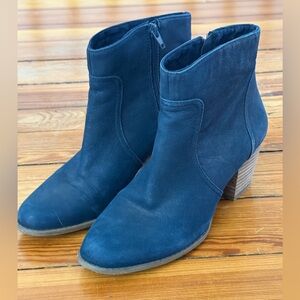 Sole Society Navy Suede Ankle Boots for Women size 10/40